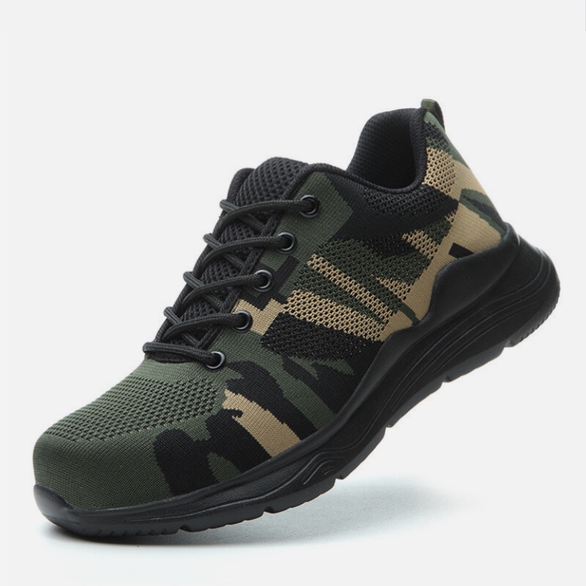 Safety Work Shoes Construction Boots Steel Toe Cap Indestructible Camouflage